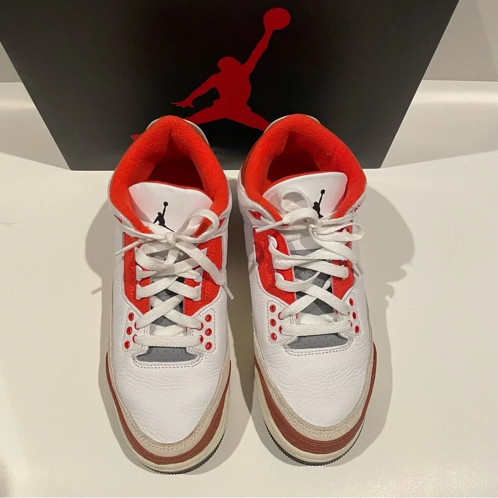 Nike Air Jordan 3 Retro SE Dunk on Mars (GS) DV7028-108 White/Orange SZ 7Y